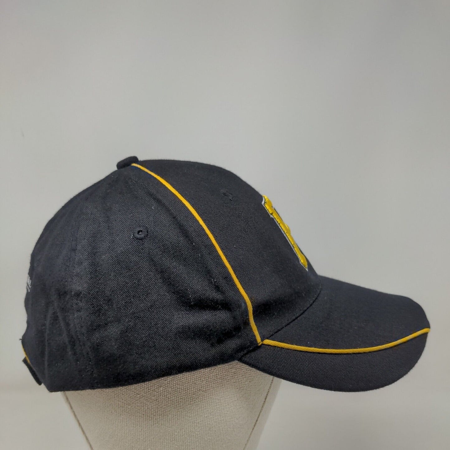 Pittsburgh Pirates Strapback Hat Black Gold Embroidered Logo Allegheny Hospital