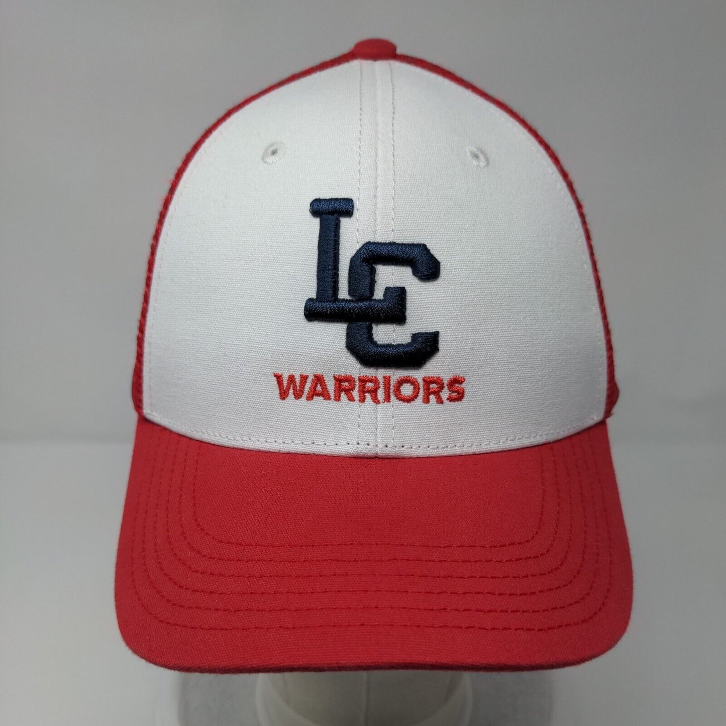 LC Warriors Snapback Trucker Hat Red OSFA Mesh Back Embroidered Legacy