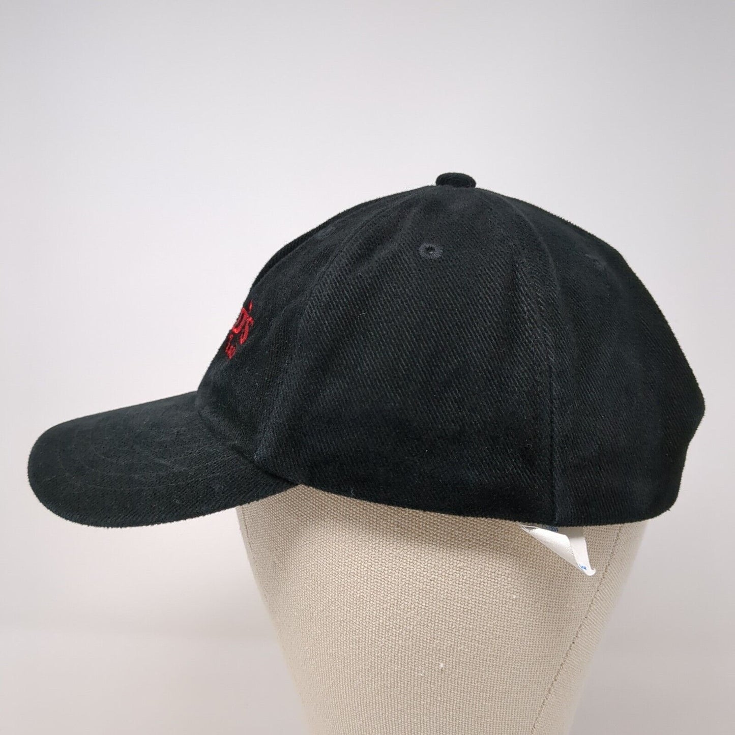 Fred's Custom Tackle Slideback Hat Black One Size Adjustable Embroidered Cotton