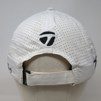 TaylorMade White Baseball Cap One Size Stealth TP5 Perforated Slideback Hat
