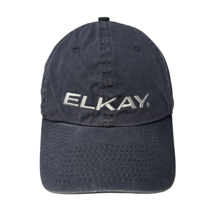 Elkay Fitted Hat Blue XL Embroidered OC Genuine Quality Solid 6 Panel