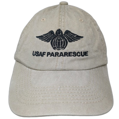Otto Baseball Cap Beige One Size USAF Pararescue Embroidered Strapback Hat