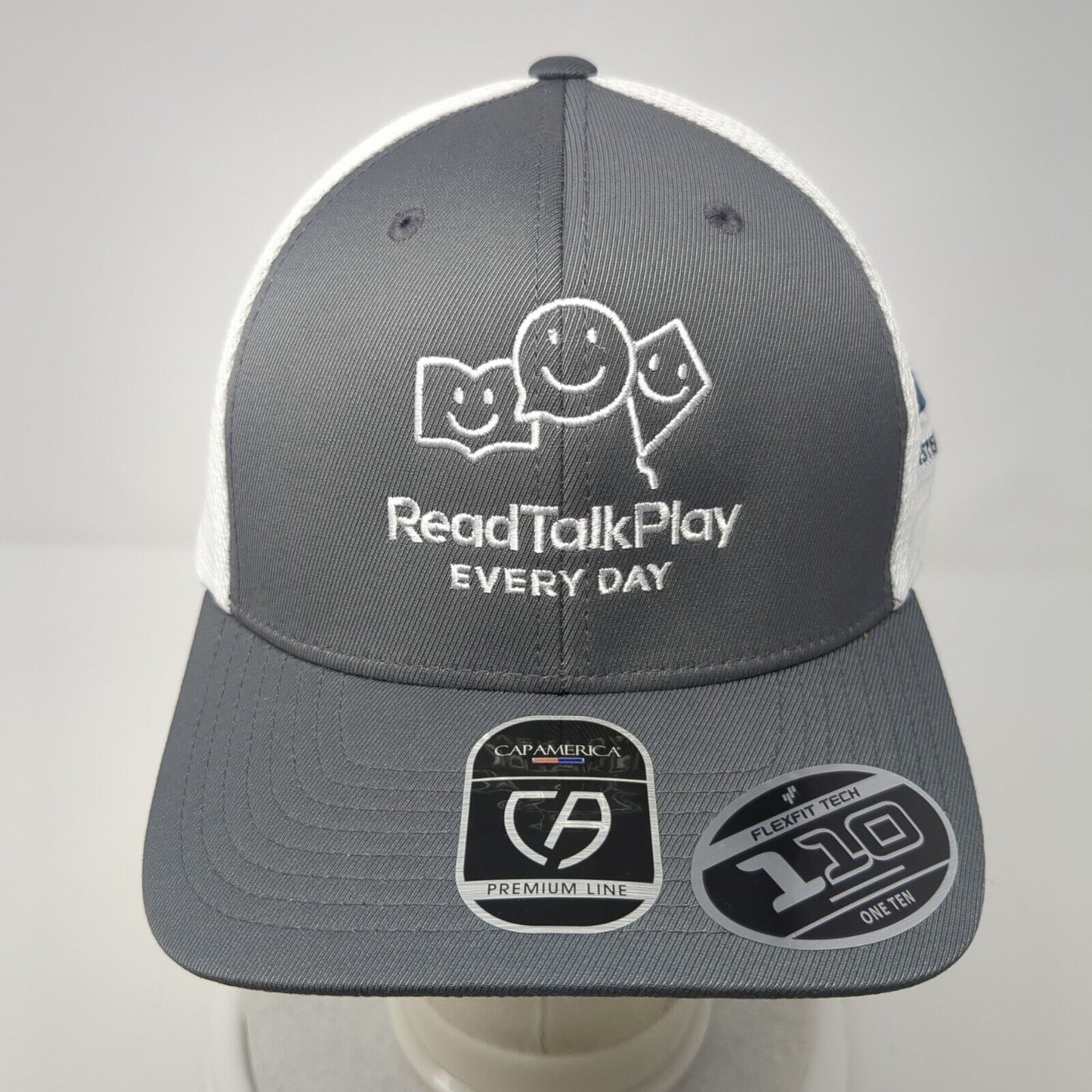 Read Talk Play Every Day Snapback Trucker Hat Gray OS Mesh Back Cap America