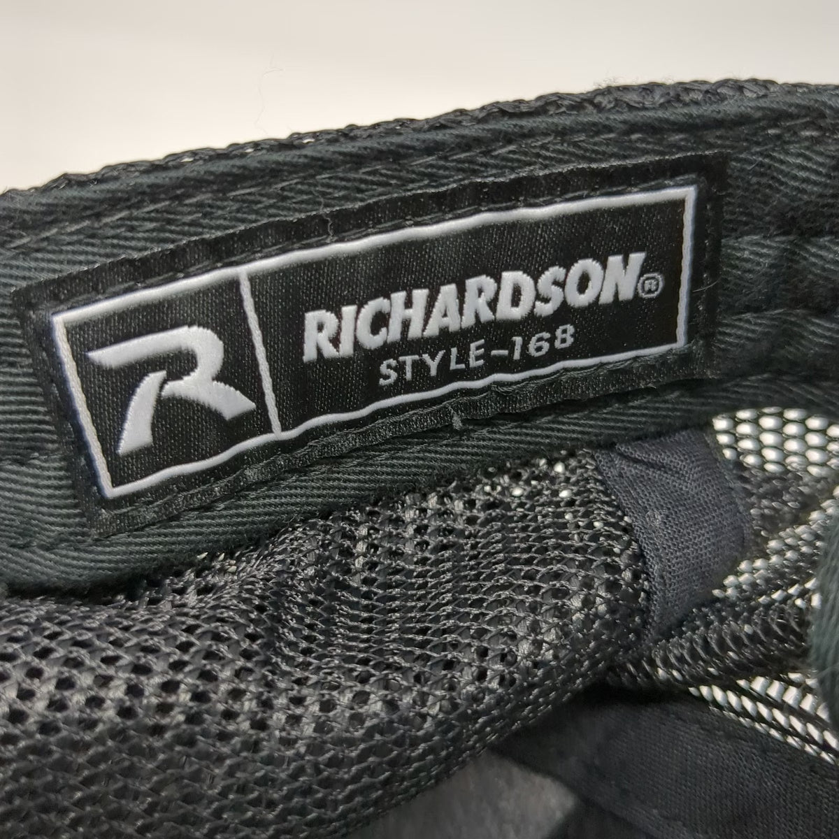 Richardson Trucker Hat Gray Black Orange OSFM Mesh Snapback Burnt River Farms