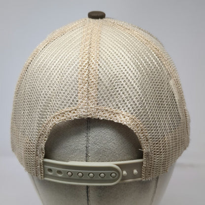 Invasion Brown Trucker Hat One Size Puerto Vallarta Mexico Mesh Snapback Stitch