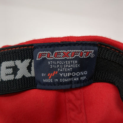 James Duda Excavating We Move The Earth Fitted Hat Red One Size Flexfit Yupoong