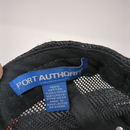 WV Mesh Back Trucker Hat Black One Size Embroidered Port Authority