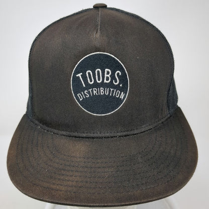 Yupoong Trucker Hat Black One Size Toobs Distribution Mesh Back Snapback Logo