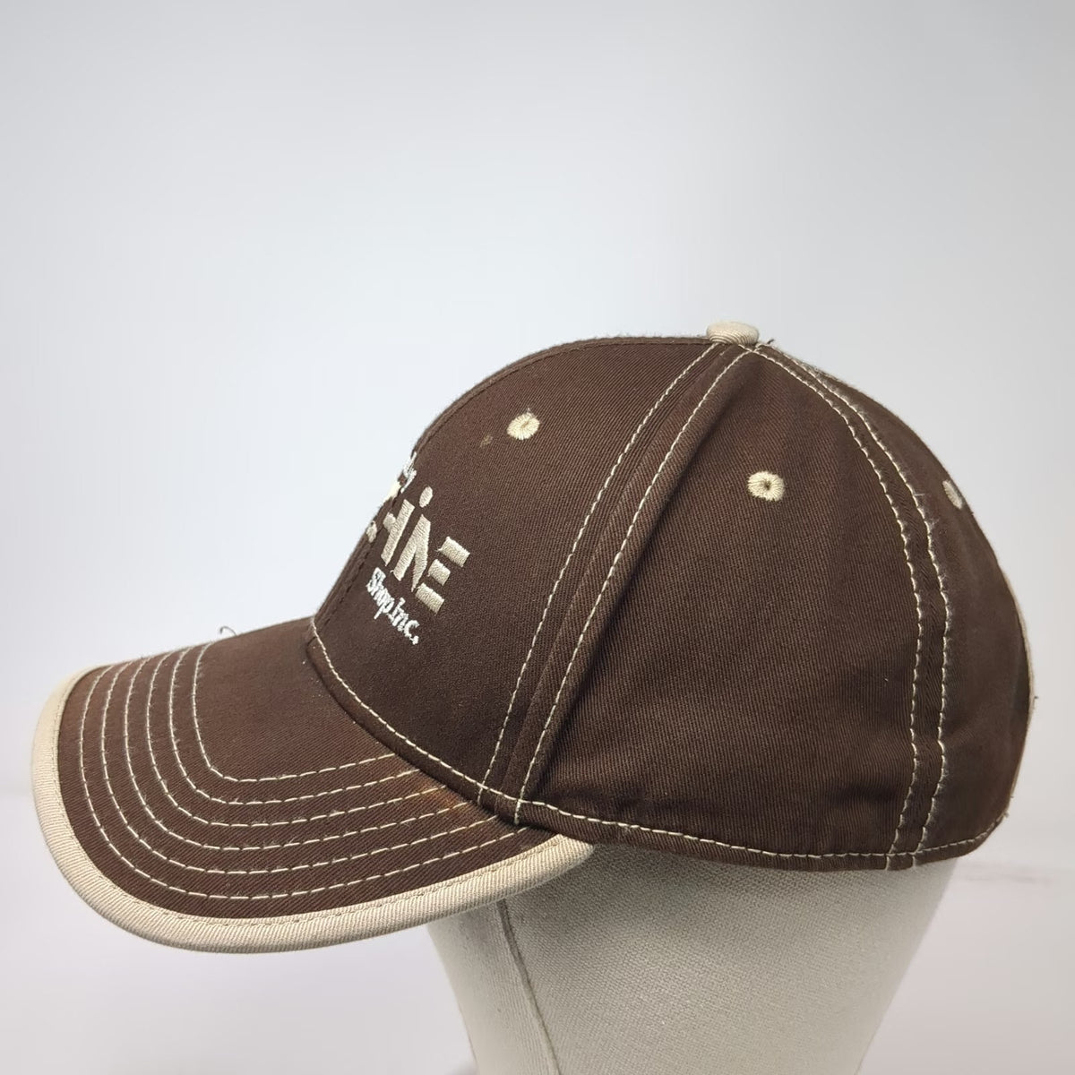 Otto Baseball Cap Brown One Size Lower Valley Machine Shop Strapback Hat