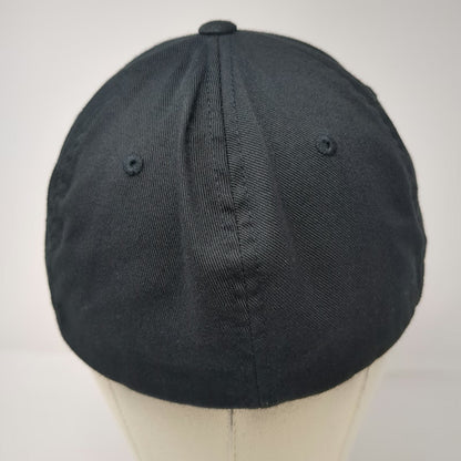 Port Authority Baseball Cap Black XL Live Poker Room Fitted Flexfit Curved Hat