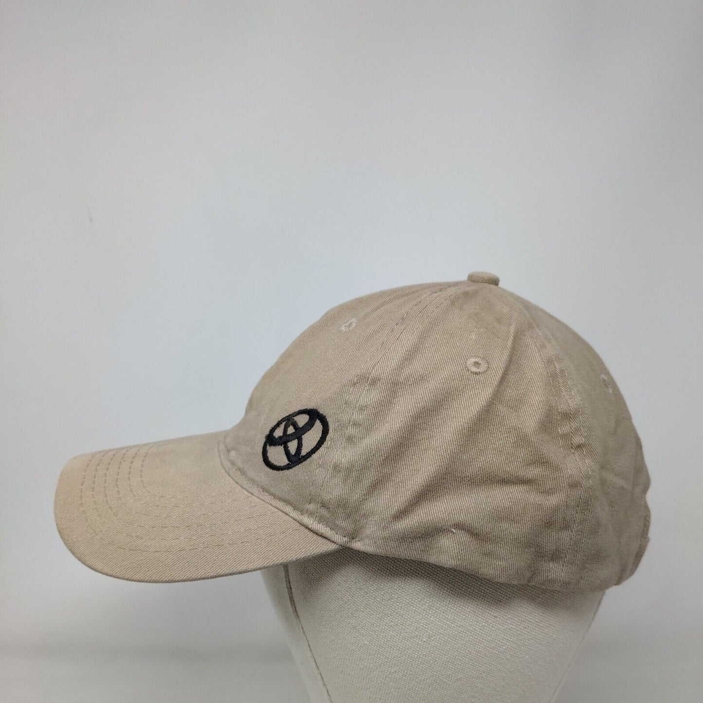 Port & Company Slideback Hat Tan One Size Adjustable Embroidered 6 Panel