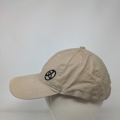 Port & Company Slideback Hat Tan One Size Adjustable Embroidered 6 Panel