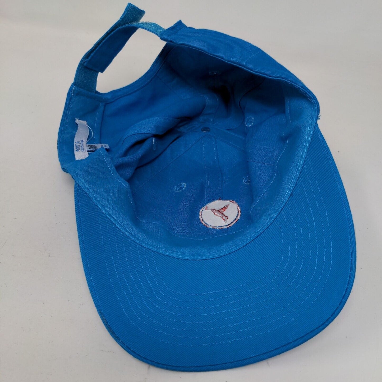 Red Rock Audubon Strapback Hat Blue One Size Embroidered Port & Company