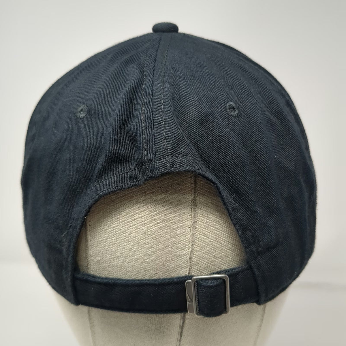 Nike Baseball Cap Black One Size Wilson Maximus Embroidered Swoosh Slideback Hat