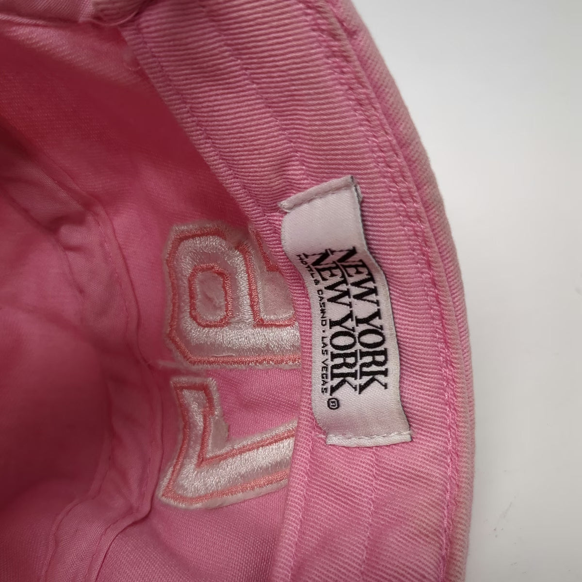 New York Hotel Casino Army Cap Pink One Size 97 Frayed Las Vegas Strapback Hat