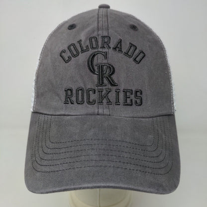 '47 Brand Men's Snapback Mesh Back Hat Gray White OSFA Colorado Rockies