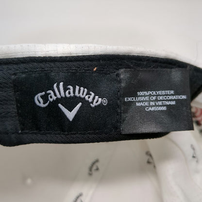 Callaway Baseball Cap White One Size Odyssey Logo Strapback Golf Hat Black Red