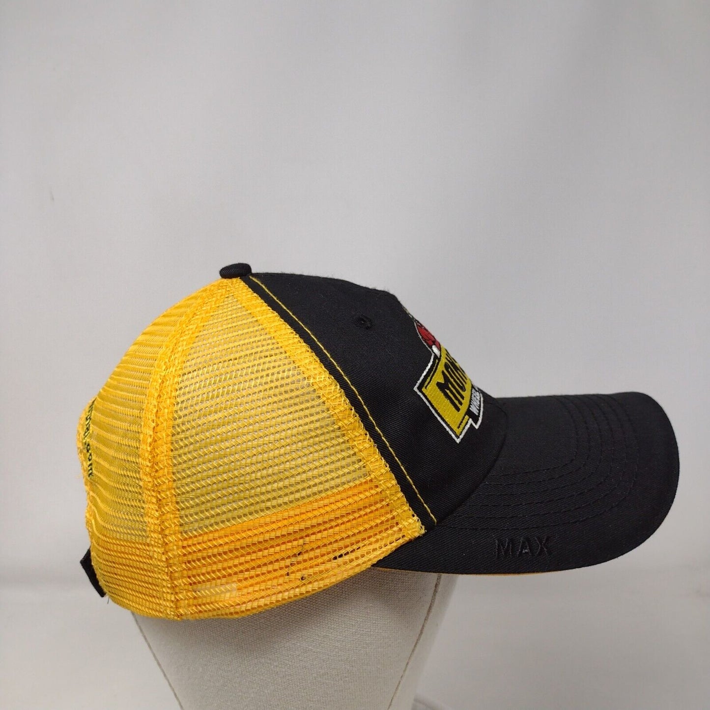 Monster Wheel Chocks Strapback Trucker Hat Multicolor OSFA Mesh Back The Max Hat