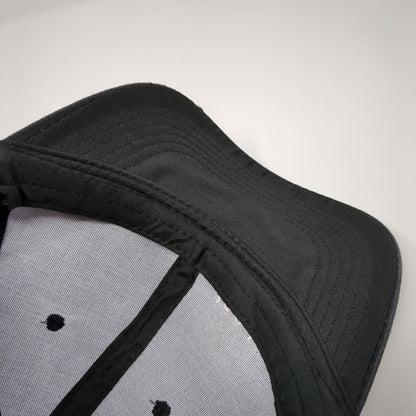 Mrs. Slideback Hat Black One Size Adjustable Embroidered Vented Holes 6 Panel