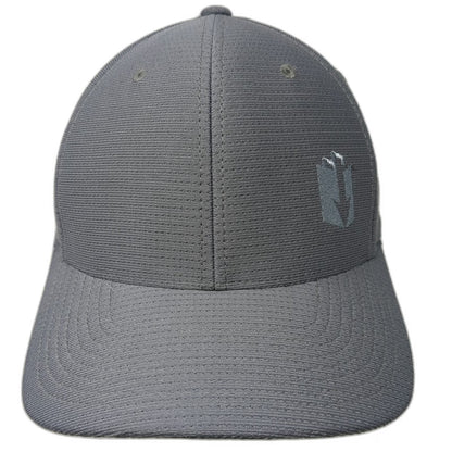 TravisMathew Baseball Cap Gray M Flexfit Performance Embroidered 6-Panel Hat