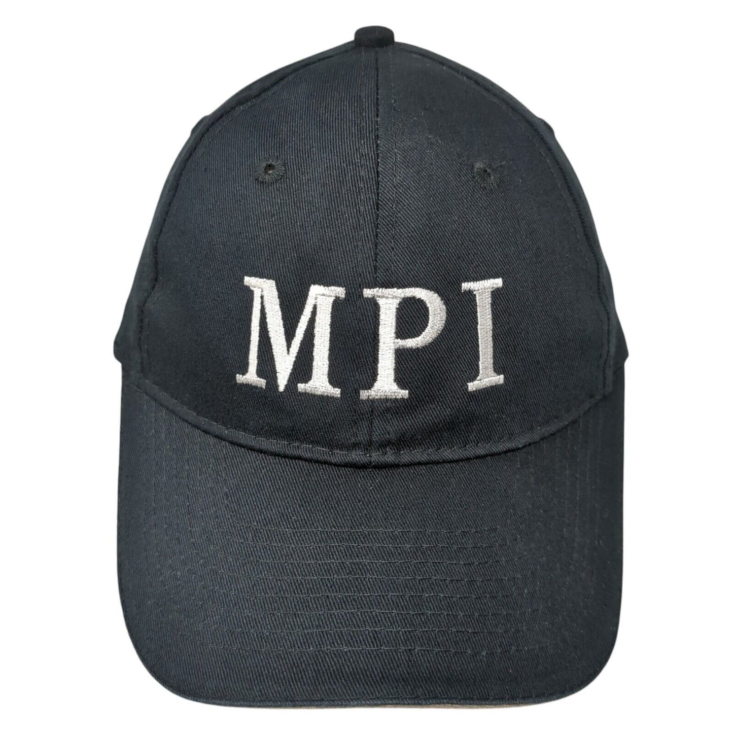 MPI Mercury Plastics Inc Strapback Hat Black One Size Adjustable Port Authority