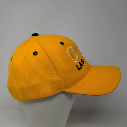 CSI Las Vegas Men's Strapback Hat Yellow Embroidered Logo 100% Acrylic