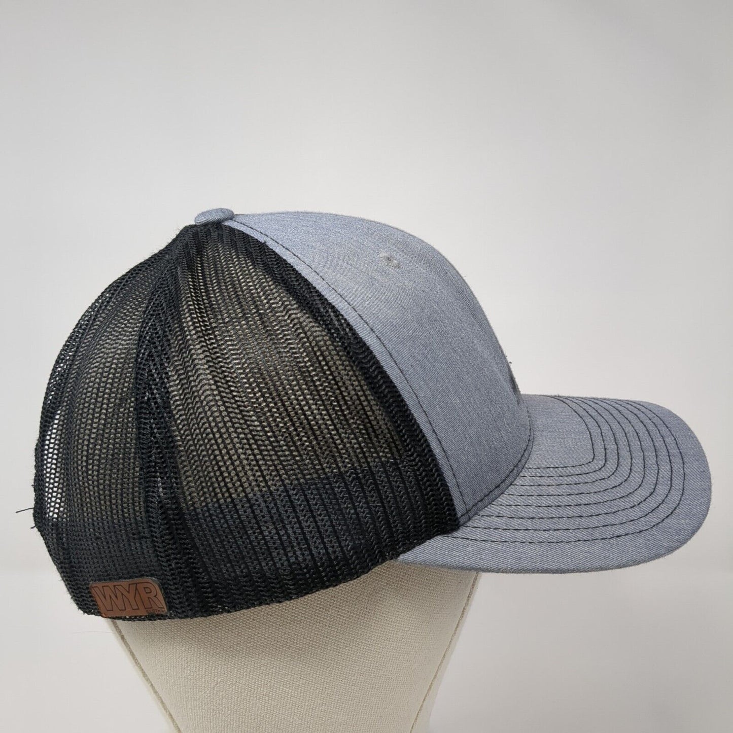 Idaho Snapback Mesh Back Trucker Hat Gray One Size WYR Patch