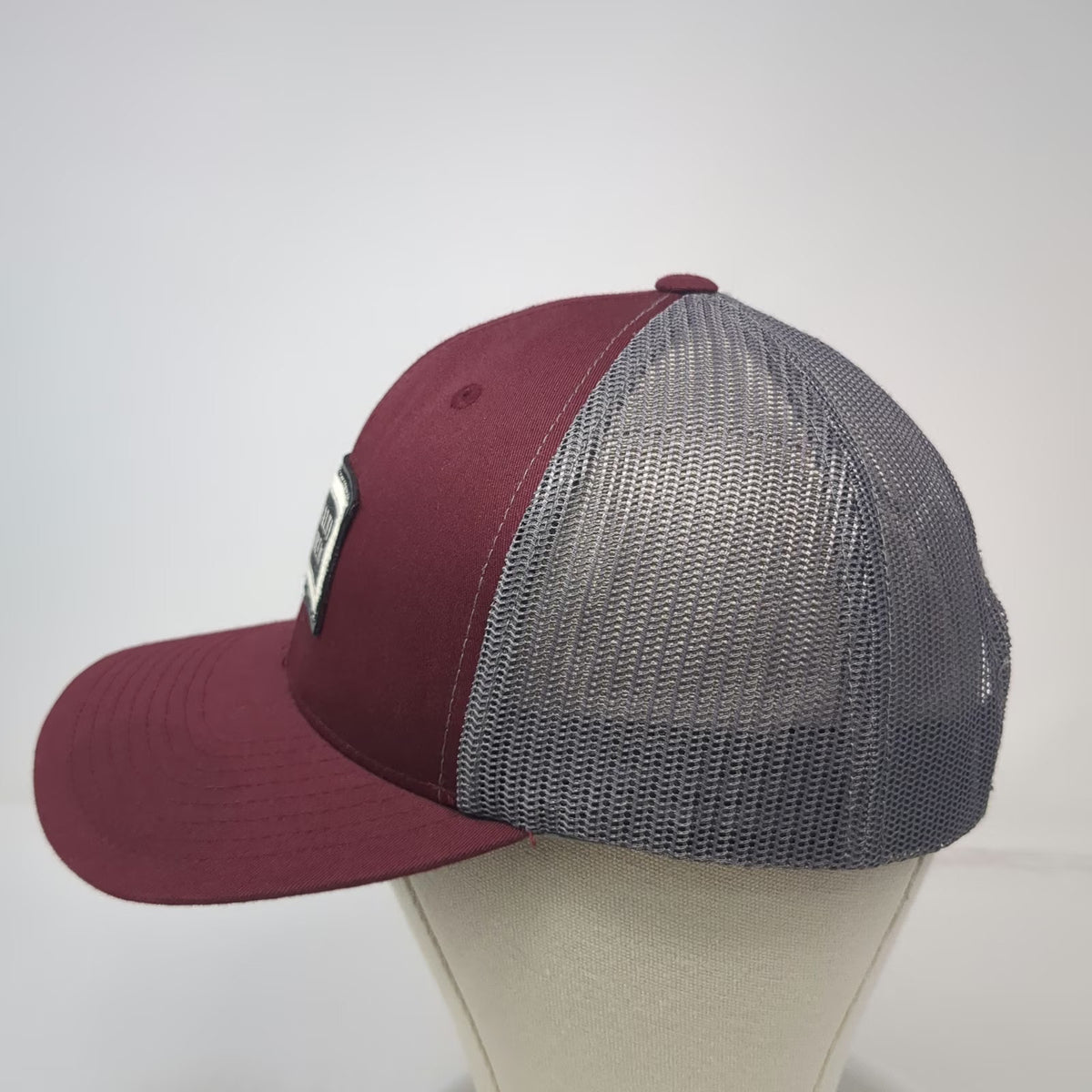 Salty Crew Red Baseball Cap One Size Mesh Back Snapback Patch Hat Adjustable