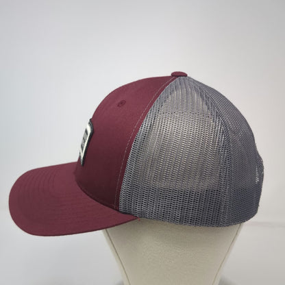 Salty Crew Red Baseball Cap One Size Mesh Back Snapback Patch Hat Adjustable