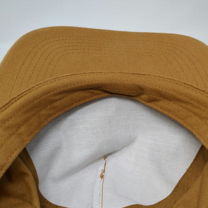 atonal Nebraska Script 5 Panel Brown One Size Snapback Adjustable Cotton Hat