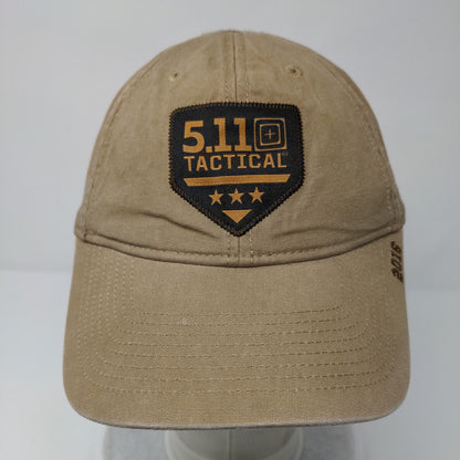 5.11 Tactical 2016 Strapback Hat Tan One Size Adjustable Embroidered 6 Panel