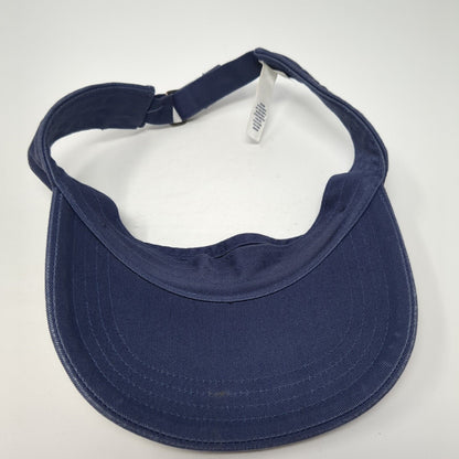 Gap Strapback Sun Visor Hat Blue M/L Adjustable Lightweight Embroidered Cotton