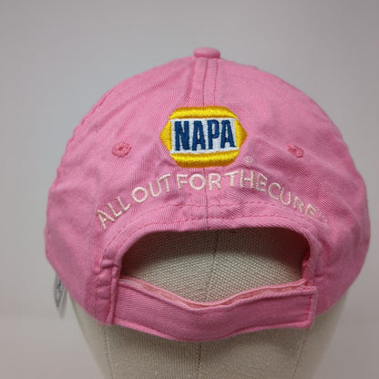NAPA All Out For The Cure Strapback Hat Pink One Size Adjustable Embroidered