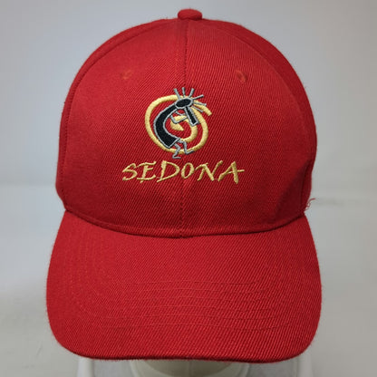 Sedona Arizona Kokopelli Red Baseball Cap One Size Strapback Embroidered Hat AZ