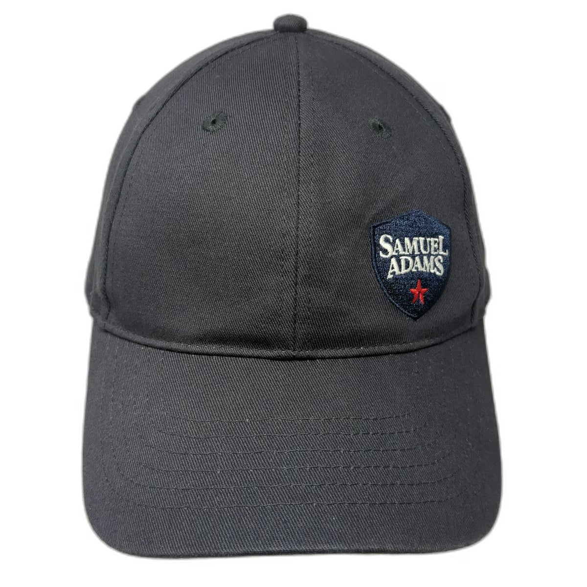 Snapback Gray One Size Hat Samuel Adams Beer Embroidered Cotton 6 Panel