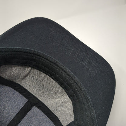 RMC Rocky Mountain Crane Snapback Trucker Hat Black One Size Mesh Back