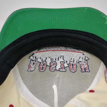 Shells Vintage 5 Panel Beige Hat One Size Snapback Boston Skyline Massachusetts