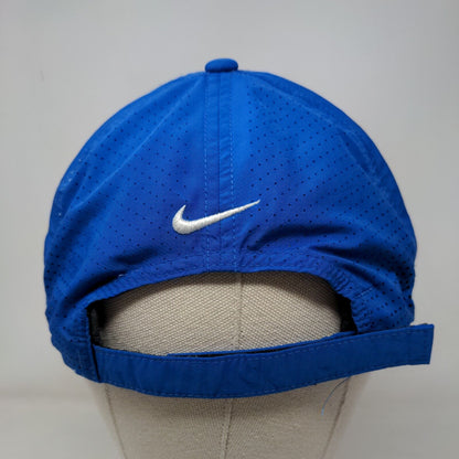 Fishing For Wishes Whitney Strapback Hat Blue OSFM Nike Golf Embroidered