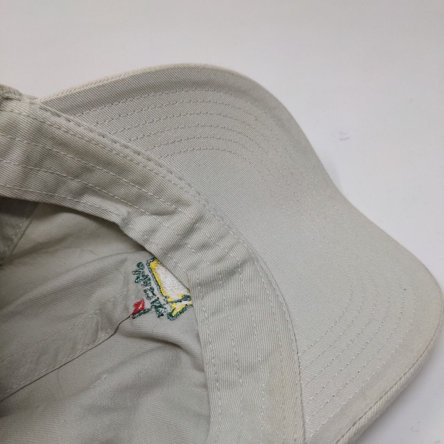 Masters Golf Slideback Hat Tan One Size Embroidered American Needle