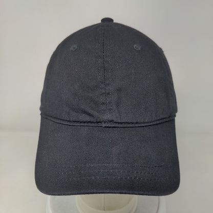 Unbranded Slideback Hat Black One Size Adjustable Vented Holes Blank Cotton