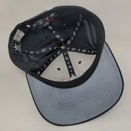 Adidas Snapback Hat Black OSFM Adjustable Embroidered Trefoil Breathable