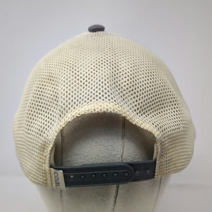 Coal Trucker Hat Gray White One Size Mountain Patch Mesh Snapback Night Scene