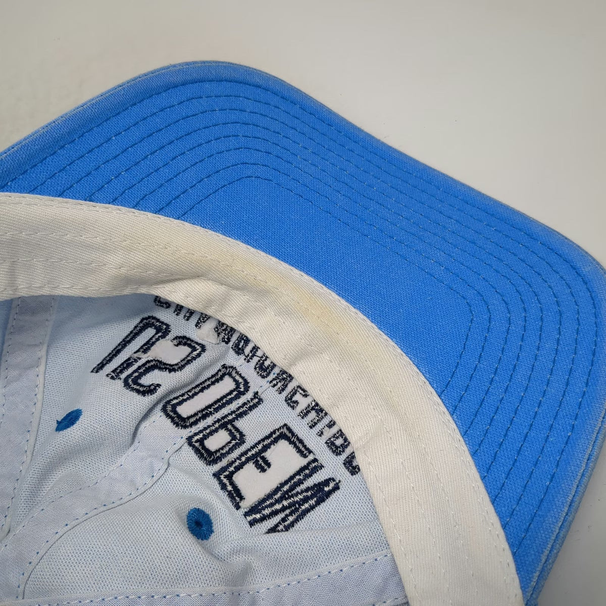 American Needle Baseball Cap Blue One Size US Open NYC Slideback Cotton Hat