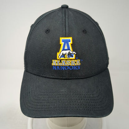 Alaska Nanooks NCAA The Game Black One Size Cap Embroidered Logo Slideback Hat