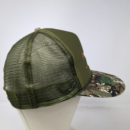 Otto Trucker Hat Green Camo One Size Fly Blow Joseph Plains Idaho Mesh Back