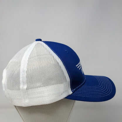 Top Gun Painters Snapback Mesh Back Trucker Hat Blue One Size Colorblock