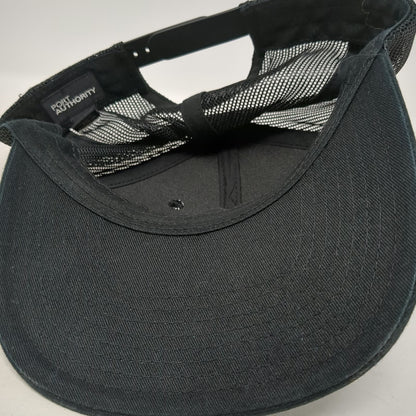 Port Authority Trucker Hat Black One Size Jeff Crosby Band Runnin Free Snapback