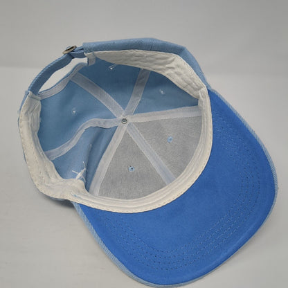 Unbranded Slideback Baseball Cap Blue One Size Adjustable Embroidered Blank