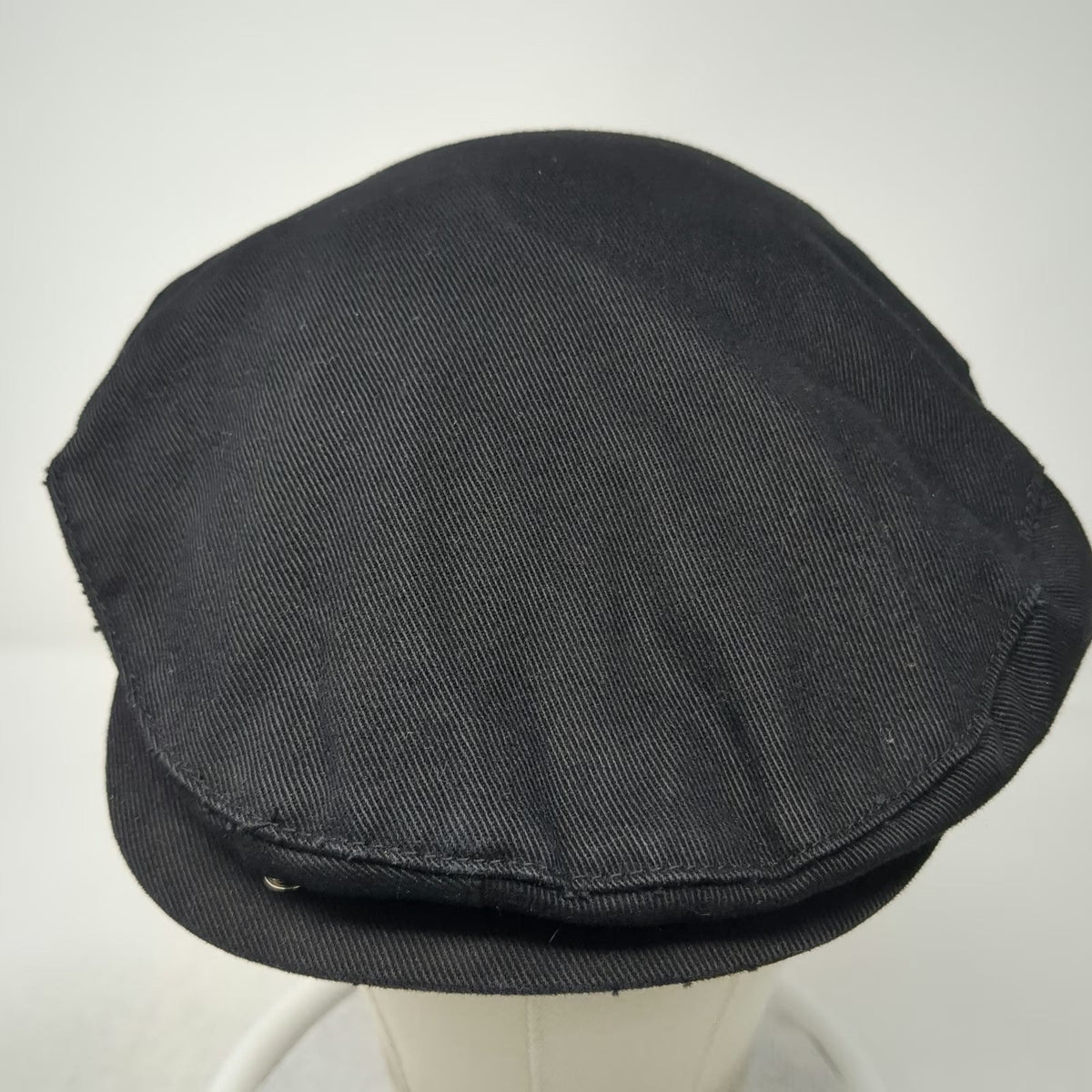 Roots Newsboy Cap Black L Fitted Halo 1972 Athletics Cotton Twill Fabric Hat