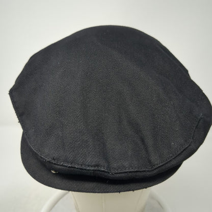 Roots Newsboy Cap Black L Fitted Halo 1972 Athletics Cotton Twill Fabric Hat